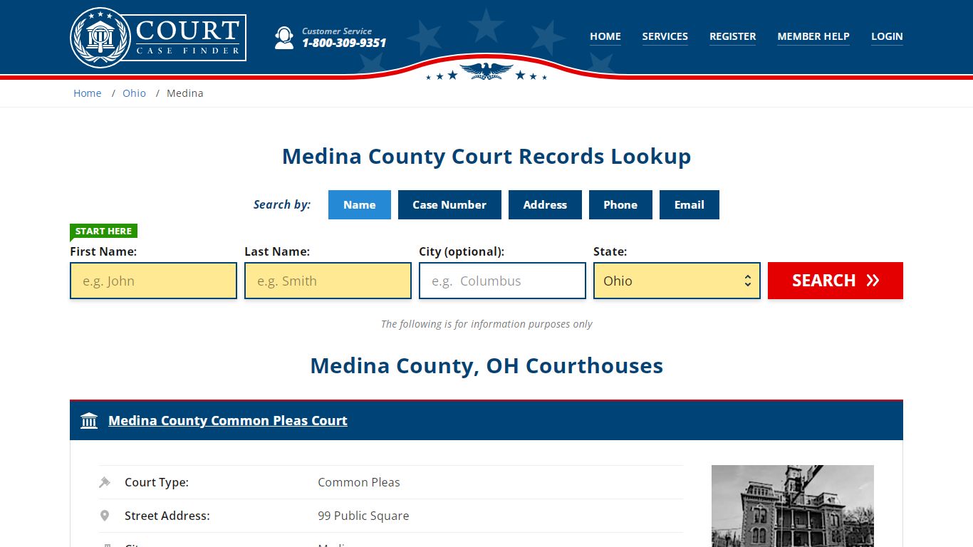 Medina County Court Records | OH Case Lookup